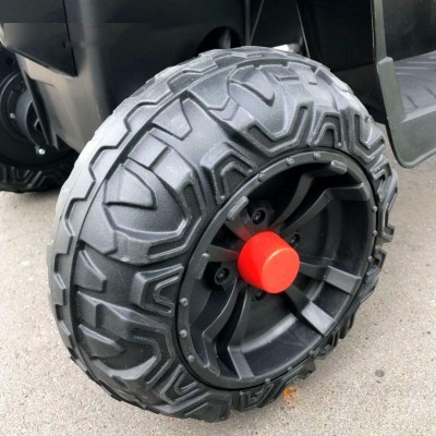 Дитячий електромобіль Квадроцикл M 4131EL-3 шкіряне сидіння, одномісний, MP3, музика, світло / червоний