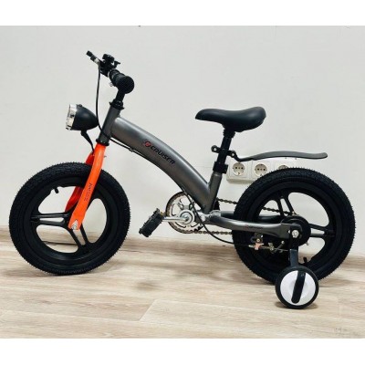 Велосипед детский колеса 14 дюймов с фонариком Maraton Crussier (Switch Bike Black)