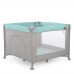 Квадратный детский Манеж EL CAMINO ME 1097 CASTLE Mint Gray Лен