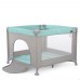 Квадратный детский Манеж EL CAMINO ME 1097 CASTLE Mint Gray Лен