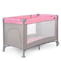 Прямоугольный детский Манеж EL CAMINO ACTIVE (ME 1096 Pink Gray) для девочки
