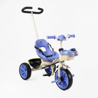 Детский трехколесный велосипед с родительской ручкой (украинское озвучивание) Best Trike BS-70362