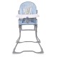 Дитячий класичний пластиковий стільчик для годування Lorelli Marcel Tender Blue Fun Дитячий класичний пластиковий стільчик для годування Lorelli Marcel Tender Blue Fun