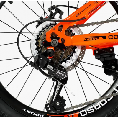 Спортивний дитячий велосипед 20 дюймів Shimano 7 швидкостей Corso «SPIRIT» ST-20458