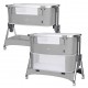 Детская приставная кроватка-манеж для новорожденных CARRELLO Aria CRL-16401 Silver Grey