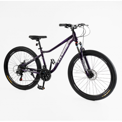 Спортивний горний алюмінієвий велосипед 27.5 дюймів Shimano 21 швидкість Corso «ELYSIUM» LS-27611