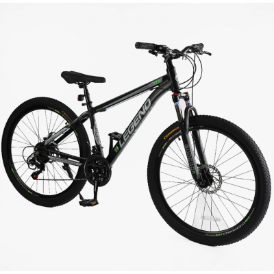 Спортивний горний алюмінієвий велосипед 27.5 дюймів Shimano 21 швидкість Corso «Legend» LS-27754 Спортивний горний алюмінієвий велосипед 27.5 дюймів Shimano 21 швидкість Corso «Legend» LS-27754