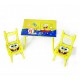 Столик для детей с героями Sponge Bob + 2 стула Tilly W02-5361 — для игр, рисования и обеда