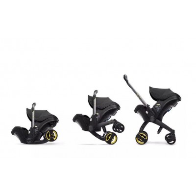 Детская складная коляска-автокресло 2в1 для девочки и мальчика Maraton S800 black
