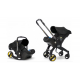 Детская складная коляска-автокресло 2в1 для девочки и мальчика Maraton S800 black