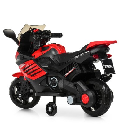 Дитячий електромобіль мотоцикл Bambi M 3582EL-3 чорно-червоний Дитячий електромобіль мотоцикл Bambi M 3582EL-3 чорно-червоний