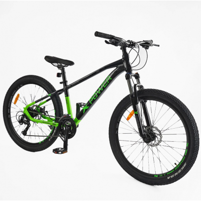 Спортивний горний алюмінієвий велосипед 27.5 дюймів Shimano Altus 24 швидкості Corso «X-POWER» PW-76300