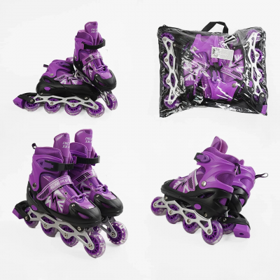 Ролики дитячі розсувні розмір 29-33 для дівчинки в сумці (24250-S)