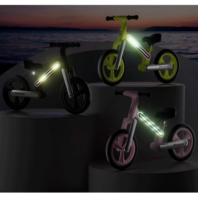 Беговел Maraton FD-49-12 12'' розовый с подсветкой, нейлоновая рама, резиновые колеса, лёгкий 3,7 кг