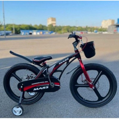 Детский двухколесный магниевый велосипед 20 дюймов с передней корзинкой для мальчика и девочки MARS-20