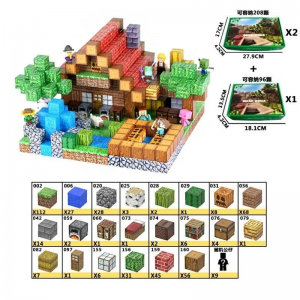 Магнітний конструктор Майнкрафт Minecraft 428 елементів (LZCK 072)