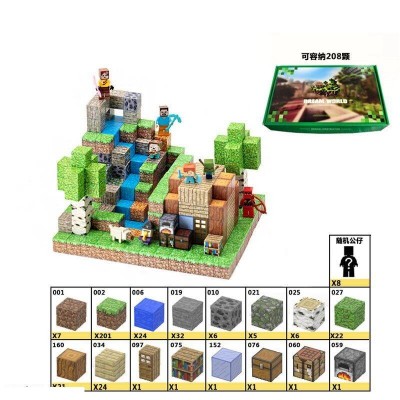 Магнітний конструктор Майнкрафт Minecraft 355 елементів (LZCK 019)
