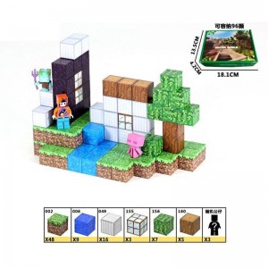 Магнітний конструктор Майнкрафт Minecraft 267 елементів (LZCK 071)