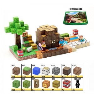 Магнітний конструктор Майнкрафт Minecraft 191 елементів (LZCK 006)