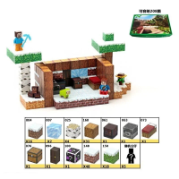Магнітний конструктор Майнкрафт Minecraft 128 елементів (LZCK 026)
