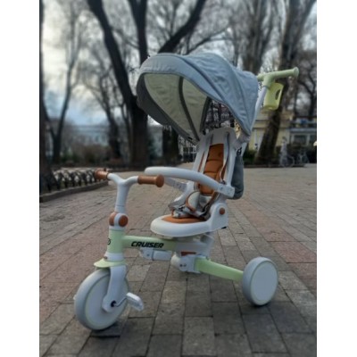 Детский беговел (трехколесный велосипед) Tri-cycle 6в1 Cruiser Milano 002 коричневый