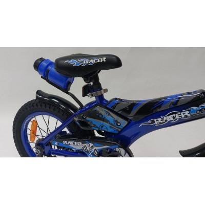 Детский двухколесный велосипед 14 дюймов с передней корзинкой для мальчика Racer-boy