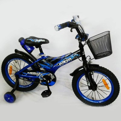 Детский двухколесный велосипед 16 дюймов с передней корзинкой для мальчика Racer-boy