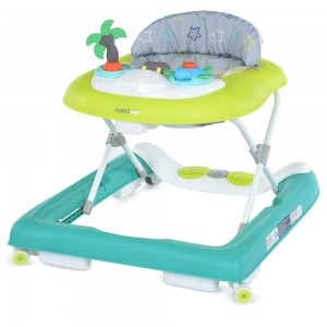 Детские ходунки 3в1 с музыкальной панелью для ног EL CAMINO PARADISE ME 1103 Tropical Green