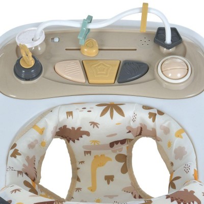 Дитячі музичні ходунки для хлопчика та дівчинки El Camino FUN ME 1184 Beige Дитячі музичні ходунки для хлопчика та дівчинки El Camino FUN ME 1184 Beige