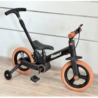 Дитячий двоколісний велосипед-трансформер Maraton PUSH SPORT M10 колеса 12 дюймів з батьківською ручкою