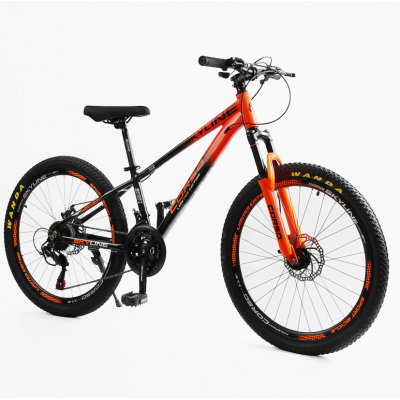 Спортивный алюминиевый велосипед 24 дюйма (Shimano 21 скорость) Corso «SKYLINE» SL-50703