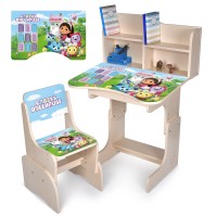 Детская регулируемая парта со стульчиком растишка для девочки Bambi N 2071-20-2 таблица умножения Детская регулируемая парта со стульчиком растишка для девочки Bambi N 2071-20-2 таблица умножения