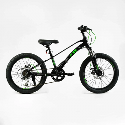 Дитячий спортивний магнієвий велосипед 20 дюймів Shimano Revoshift 7 швидкостей Corso «F35» MG-20355