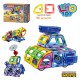Магнітний конструктор дитячий "Транспорт" 96 деталей LIMO TOY (LT5001)