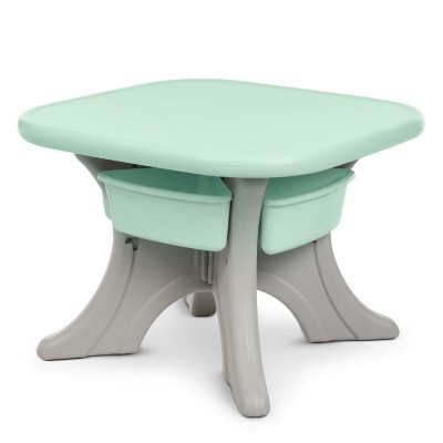 Дитячий пластиковий столик із двома стільцями Bambi NEW TABLE-5 сіро-м'ятний Дитячий пластиковий столик із двома стільцями Bambi NEW TABLE-5 сіро-м'ятний