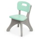 Дитячий пластиковий столик із двома стільцями Bambi NEW TABLE-5 сіро-м'ятний