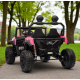 Электромобиль детский двухместный джип с мягким сидением для девочки M 6206EBLR-8(24V)