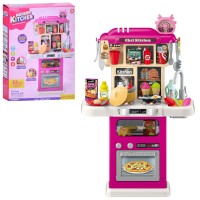 Детская игровая интерактивная кухня 75 см (игровой набор 63 предмета) 922-185