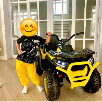 Електро квадроцикл дитячий (електромобіль) з м'яким сидінням (M 4081EBLR-2-6) Електро квадроцикл дитячий (електромобіль) з м'яким сидінням (M 4081EBLR-2-6)
