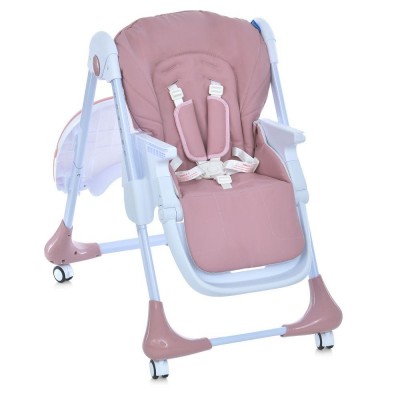 Дитячий класичний стільчик для годування для дівчинки Bamby M 3233L Pink Дитячий класичний стільчик для годування для дівчинки Bamby M 3233L Pink
