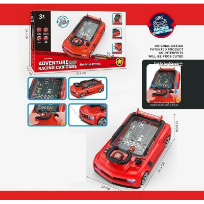 Дитячий автотренажер іграшка (музика, світло, звуки, на батарейках та від мережі, регулювання гучності) 909 E