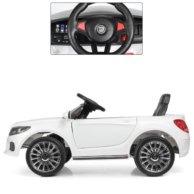 Электромобиль детский одноместный машина Мерседес с мягким сидением (M 3981EBLR-1)