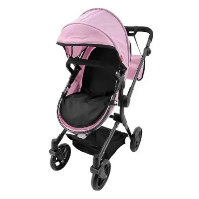 Кукольная коляска-трансформер для кукол 2в1 с сумкой Carrello Alfa (9707 PINK)