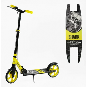 Самокат дитячий складний двоколісний з ручним гальмом Best Scooter "SHARK" (SH-10865)