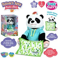Сказочник на украинском языке - детская интерактивная мягкая игрушка "Панда" LIMO TOY (M 6226 I UA)