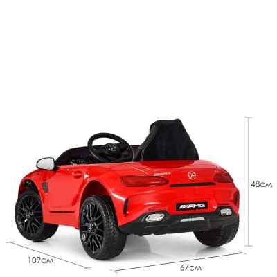 Электромобиль детский одноместный машина Мерседес с мягким сидением (M 4062EBLR-3)