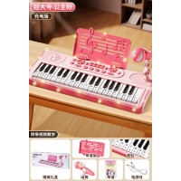 Синтезатор-піаніно дитячий (37 клавіш, мікрофон, 12 мелодій) (6652)