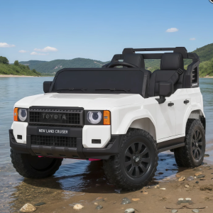 Електромобіль дитячий двомісний машина джип з м'яким сидінням Toyota (M 6280EBLR-1)
