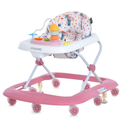 Ходунки дитячі музичні з підсвіткою EL CAMINO PYRAMID (ME 1217 Pink) для дівчинки