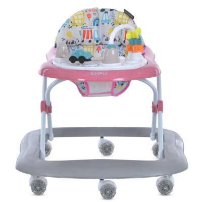 Ходунки дитячі музичні з підсвіткою EL CAMINO SIMPLY (ME 1215 Pink) для дівчинки Ходунки дитячі музичні з підсвіткою EL CAMINO SIMPLY (ME 1215 Pink) для дівчинки